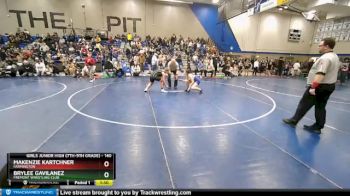 140 lbs Cons. Round 1 - Makenzie Kartchner, Farmington vs Brylee Gavilanez, Fremont Wrestling Club