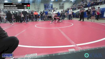 85 lbs Quarterfinal - Brooks Gallier, Verdigris Youth Wrestling vs Hayden Stanford, Salina Wrestling Club