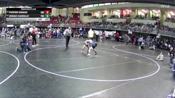 70 lbs Cons. Round 3 - Josiah Caudillo, Palmyra Wrestling Club vs Porter Kinnan, Cozad Wrestling Club