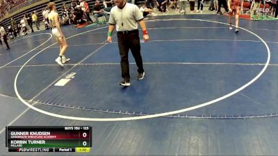 125 lbs Semifinal - Gunner Knudsen, Sanderson Wrestling Academy vs Korbin Turner, Millard