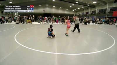 110 lbs Quarters - Allison McDaniel, Colorado vs Nabhanya Dhiman, New Jersey