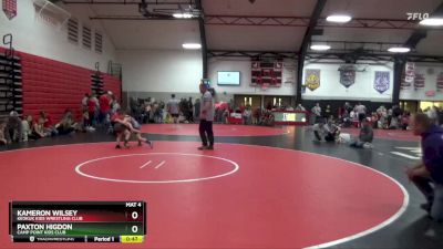 Quarterfinal - Kameron Wilsey, Keokuk Kids Wrestling Club vs Paxton Higdon, Camp Point Kids Club