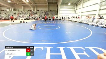 56 lbs Round Of 16 - Bohdi Tsikerdanos, Team Maryland vs Layten Marsh, Midwest Monsters