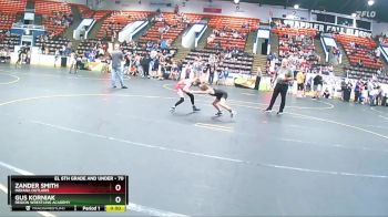 70 lbs Cons. Semi - Gus Korniak, Region Wrestling Academy vs Zander Smith, Indiana Outlaws