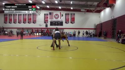 197 lbs Champ. Round 1 - Luca O`Neil, Menlo NWCA vs Cody South, Mt San Antonio Community College