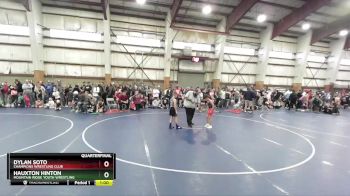 70 lbs Quarterfinal - Hauxton Hinton, Mountain Ridge Youth Wrestling vs Dylan Soto, Champions Wrestling Club