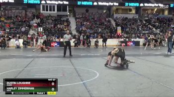 150 lbs Semifinal - Dustin Loughrie, Maize vs Harley Zimmerman, Hays