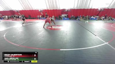 215 lbs Round 2 (6 Team) - Sami Abdallah, Rochester Century vs Brody Gilbertson, Cumberland