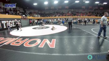 49 lbs Quarterfinal - Kingston Branning, Tuttle Wrestling Club vs Sawyer Ramirez, Tecumseh Youth Wrestling