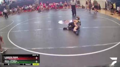 45 lbs Round 4 (8 Team) - Beau Atwell, Florida Scorpions vs Landon Paris, West Virginia Wild