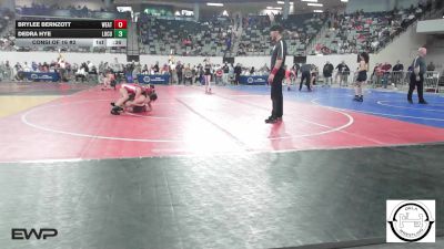 105 lbs Consi Of 16 #2 - Brylee Bernzott, Weatherford vs Dedra Hye, Locust Grove Wrestling