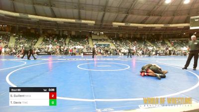 85 lbs Consi Of 8 #2 - Santiago Guillent, Socal Grappling Club vs Tajuan Davis, Team Tulsa Wrestling Club