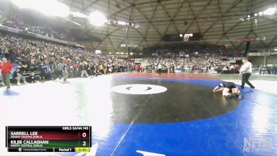 Girls 3A/4A 145 3rd Place Match - Kilee Callaghan, North Central (Girls) vs Sarrell Lee, Mount Tahoma (Girls)