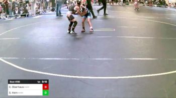 54 lbs Consi Of 8 #2 - Carli Oberhaus, Grappling Group vs Samantha Ham, Nebraska Wr Ac