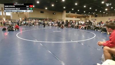 120 lbs Round 2 Champ & Wb (32 Team) - Sage Stoute, North DeSoto Red vs Teequavious Mills, Morris Fitness Dynasty