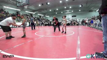 55-58 lbs Quarterfinal - Nisaiah Davis, Black Fox Wrestling Club vs Lainey Davie, Salina Wrestling Club