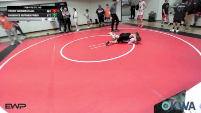 119 lbs Consi Of 4 - Teddy Mendenhall, Tahlequah Wrestling Club vs Kadence Rutherford, Grove Takedown Club