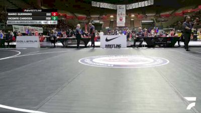 Cons. Round 3 - Mario Guerrero, El Rancho High School Wrestling vs Vicente Cardoza, Firebaugh High School Wrestling