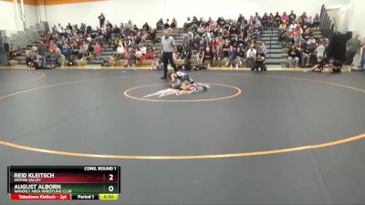 B-11 lbs Cons. Round 1 - August Alborn, Waverly Area Wrestling Club vs Reid Kleitsch, Wapsie Valley