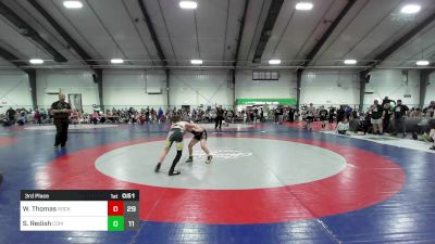 90 lbs 3rd Place - Wade Thomas, Rockmart Takedown Club vs Skye Redish, Commerce Wrestling Club