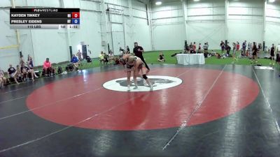 115 lbs Kayden Tinkey, Michigan vs Presley Eidens, New York