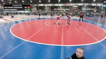 115 lbs Champ. Round 1 - Logan Steinmetz, Lockwood Wrestling Club vs Alex Antonio Velez-Roman, Cobbler Kids Wrestling