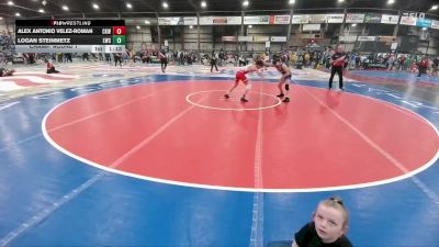 115 lbs Champ. Round 1 - Logan Steinmetz, Lockwood Wrestling Club vs Alex Antonio Velez-Roman, Cobbler Kids Wrestling