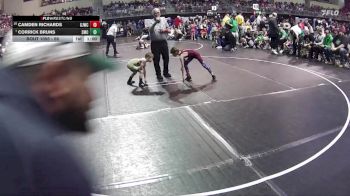 56 lbs Champ. Round 1 - Corrick Bruns, Syracuse Mat Club vs Camden Richards, Gothenburg Junior Wrestling Club