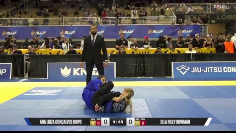 Ella Riley Bowman vs Ana Luiza Gonçalves Bispo 2026 Pan Jiu Jitsu IBJJF Championship