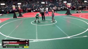 140 lbs Champ. Round 1 - Jaxon Kokensparger, HAR1 vs Santino Schindley, Unattached