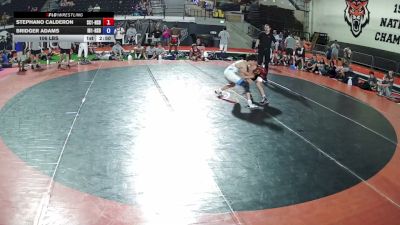 106 lbs Stephano Calderon, South Carolina 1 HS Boys vs Bridger Adams, Idaho 1 HS Boys