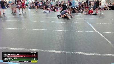 190 lbs Round 4 (6 Team) - Nolan McKelvy, Applied Pressure X Kame Style vs Jackson Lietz, Eagles WC