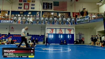 126 lbs Quarters & Wb (16 Team) - Isaac Baca, Purdue Polytechnic vs Rocco Ieraci, New Prairie