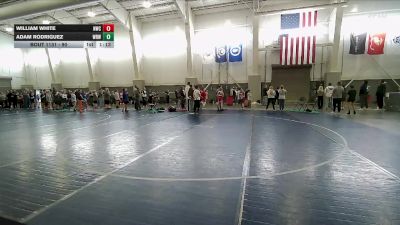 90 lbs Cons. Round 2 - Adam Rodriguez, White Rhino Wrestling vs William White, Northside Wrestling Club