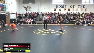 113 lbs Round 3 - Sawyer Krall, Wapsie Valley vs Jacob Grangaard, Waukon