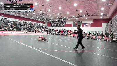 105 lbs Round 2 (12 Team) - Cassidy O`Connell, Victory School Of Wrestling vs Kylee Ooton, Daughters Of Zion