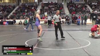 135 lbs Champ. Round 1 - Brooke Downs, Derby vs Ruby Genereux, Con-Kids