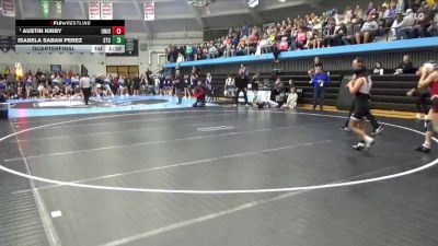 105 lbs Quarterfinal - Austin Kirby, Union Community vs Isabela Saban Perez, South Tama