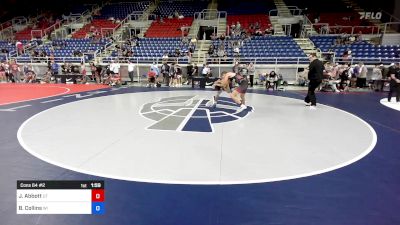 126 lbs Cons 64 #2 - Jet Abbott, UT vs Brady Collins, WI