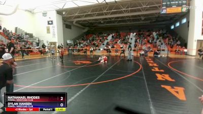 78-79 lbs Round 2 - Nathanael Rhodes, Powell Wrestling Club vs Dylan Hansen, Powell Wrestling Club