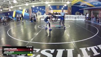 113 White Semifinal - Jayme Jones, Camden County vs Jaden Williams, Wellington Community Hs