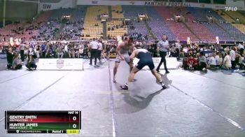 197 lbs Placement Matches (16 Team) - Hunter James, Menlo (Calif.) vs Gentry Smith, Southeastern