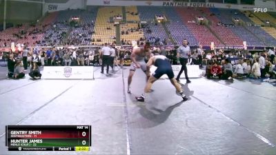 197 lbs Placement Matches (16 Team) - Hunter James, Menlo (Calif.) vs Gentry Smith, Southeastern