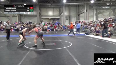 175 lbs Cons. Round 2 - Vance Hahn, Wildcat vs Riley Queen, Rampage