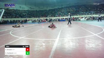 76 lbs Consi Of 16 #2 - Valdis Brown, Taft Middle School vs Chance Rutland, Morris