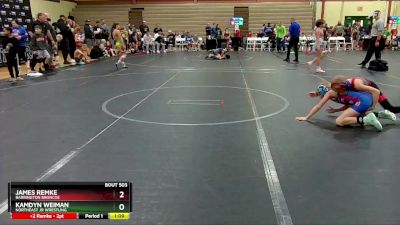 76 lbs Quarterfinal - James Remke, Barrington Broncos vs Kamdyn Weiman, Northeast Jr Wrestling