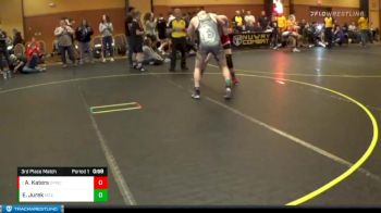 167` 3rd Place Match - Alex Katers, Sauk Prairie Wrestling Club vs Eric Jurek, Misfits Grappling Club
