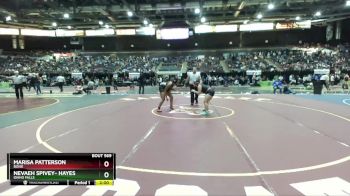 165 lbs Champ. Round 3 - Nevaeh Spivey- Hayes, Idaho Falls vs Marisa Patterson, Boise