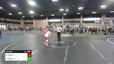 98 lbs 3rd Place - Manny Ayala, Red Wave WC vs Andrew Flores, Rough House WC