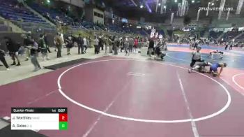 109 lbs Quarterfinal - Jason Worthley, Sanderson Wr Ac vs Alex Gates, GI Grappler